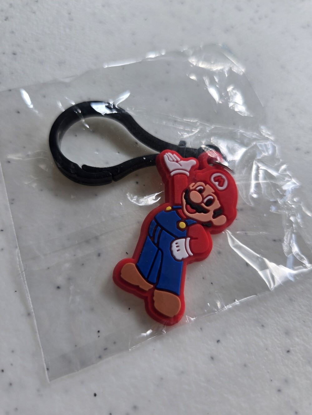 Red Super Mario Keychain Clip for Kids New